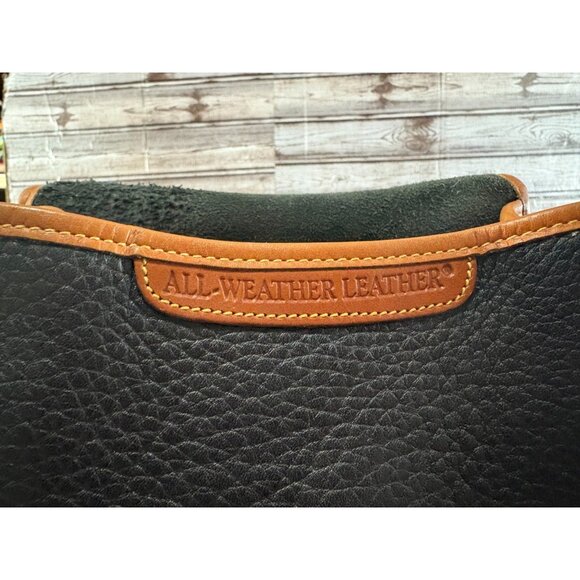 Dooney & Bourke All-Weather Leather Essex Crossbody Bag Black Vintage 90s USA - Picture 4 of 9